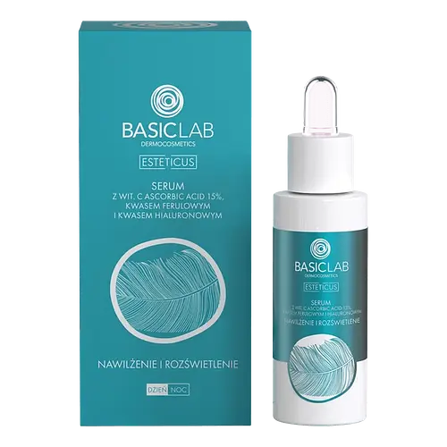 BasicLab Esteticus Vitamin C 15% Moisturizing And Brightening Serum