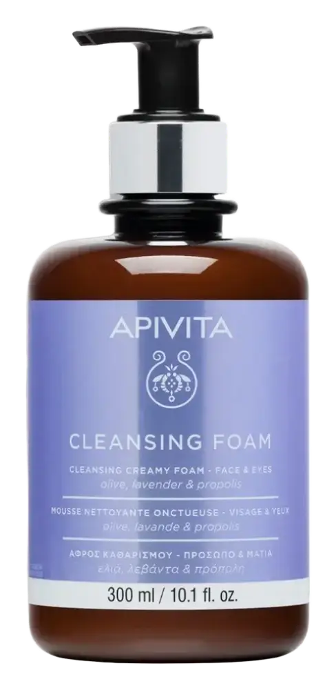 Apivita Natural Cosmetics Cleansing Creamy Foam Face & Eyes
