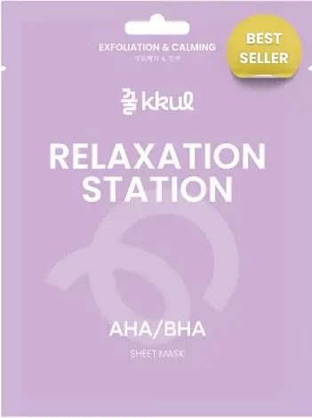 Kkul Relaxation Station Sheet Mask AHA/BHA