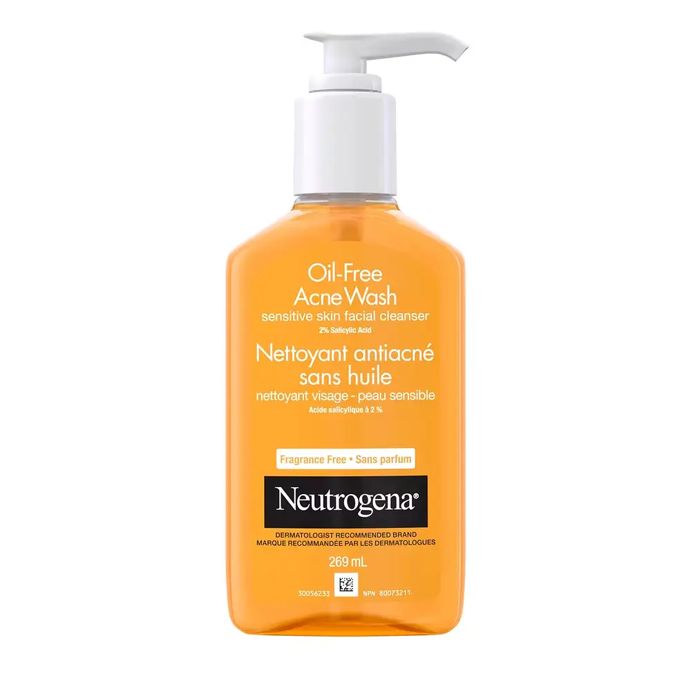 Neutrogena Oil-Free Acne Wash Sensitive Skin Facial Cleanser