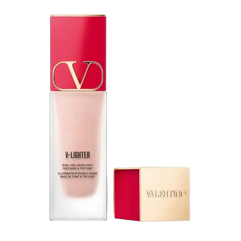 Valentino V-Lighter Dual-Use Liquid Light Face Base & Top Coat Rosa