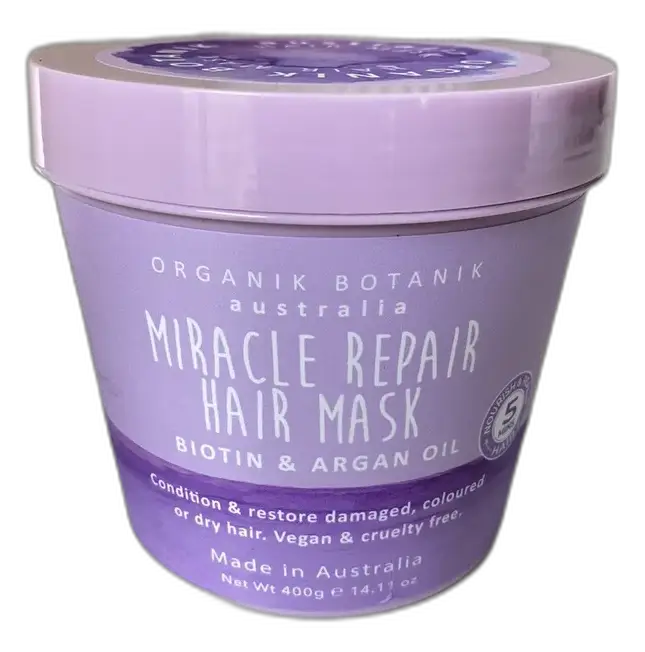 Organic Botanik Australia Miracle Repair Hair Mask Biotin And Argan Oil
