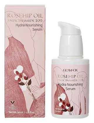 GLAMFOX Rosehip Oil + Niacinamide 10% Hydra Nourishing Serum