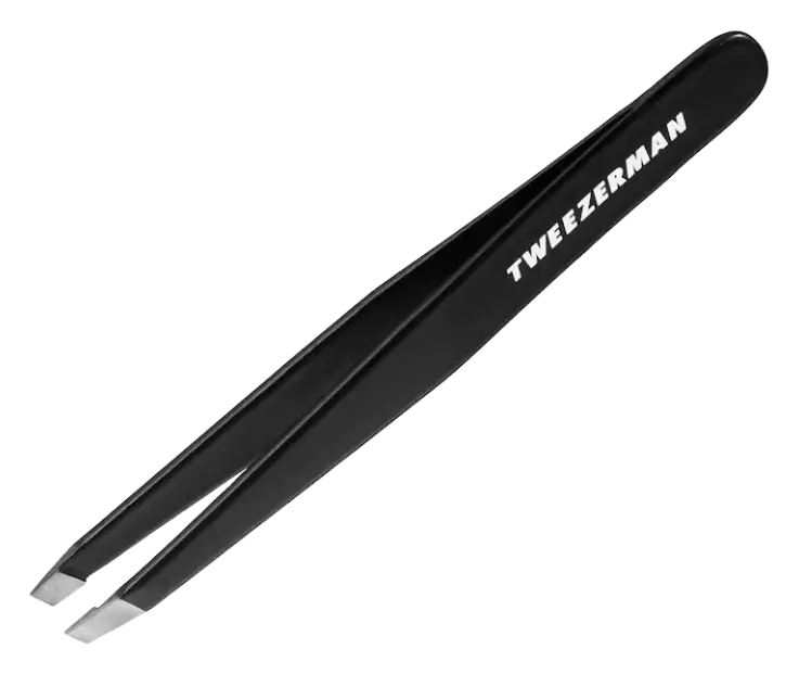 Tweezerman Stainless Steel Slant Tweezer Black