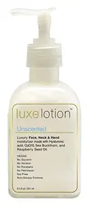 LuxeBeauty Hyaluronic Acid Luxurious Face, Neck & Hand Moisturizer Unscented