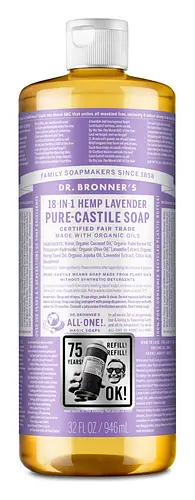 Dr. Bronner's Pure-Castile Liquid Soap Lavender