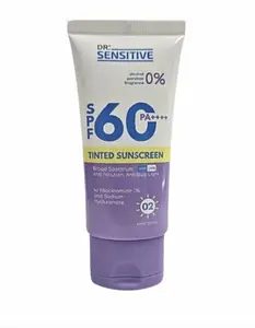 Dr. Sensitive Tinted Sunscreen SPF 60 02 Medium to Tan
