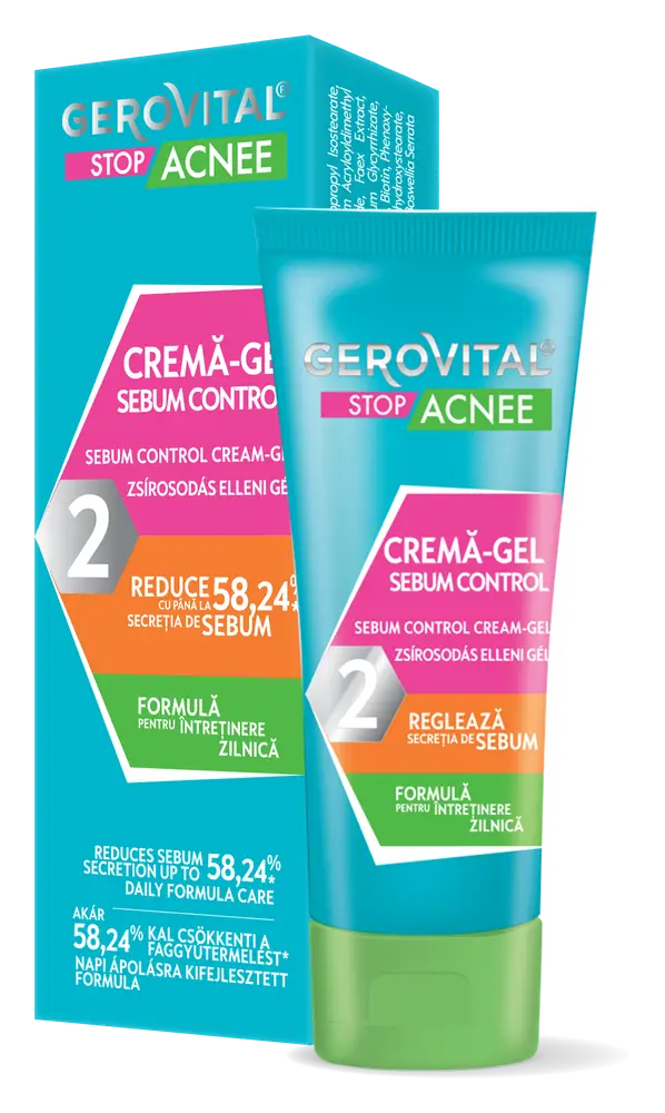 Gerovital Stop Acnee Cremǎ-Gel Sebum Control