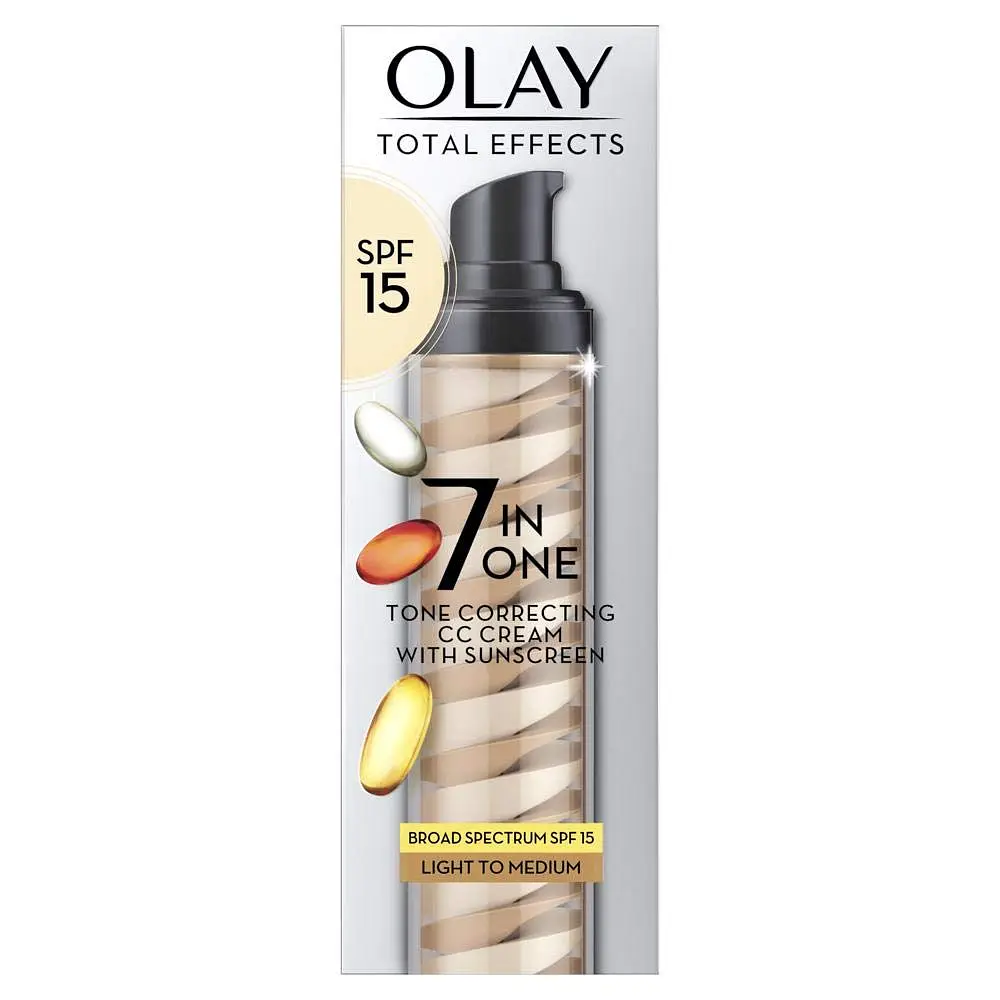Olay Total Effects 7 In One Tone Correcting CC Cream SPF 15 Light to Medium