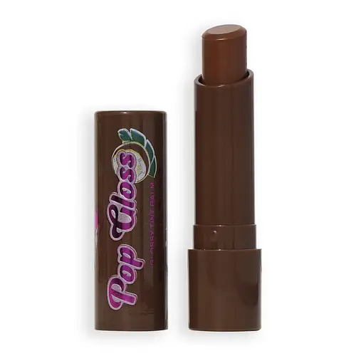 Revolution Beauty I Heart Revolution Pop Gloss Lip Balm Coconut Brown