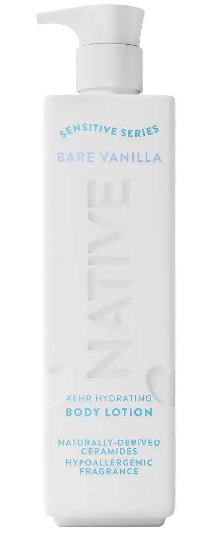 Native Sensitive Series 48Hr Hydrating Body Lotion Bare Vanilla