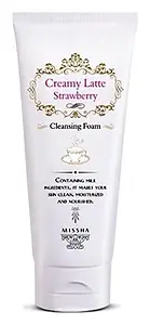 Missha Creamy Latte Strawberry Cleansing Foam
