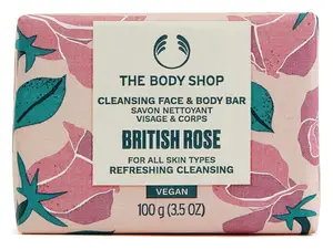 The Body Shop Cleansing Face & Body Bar British Rose