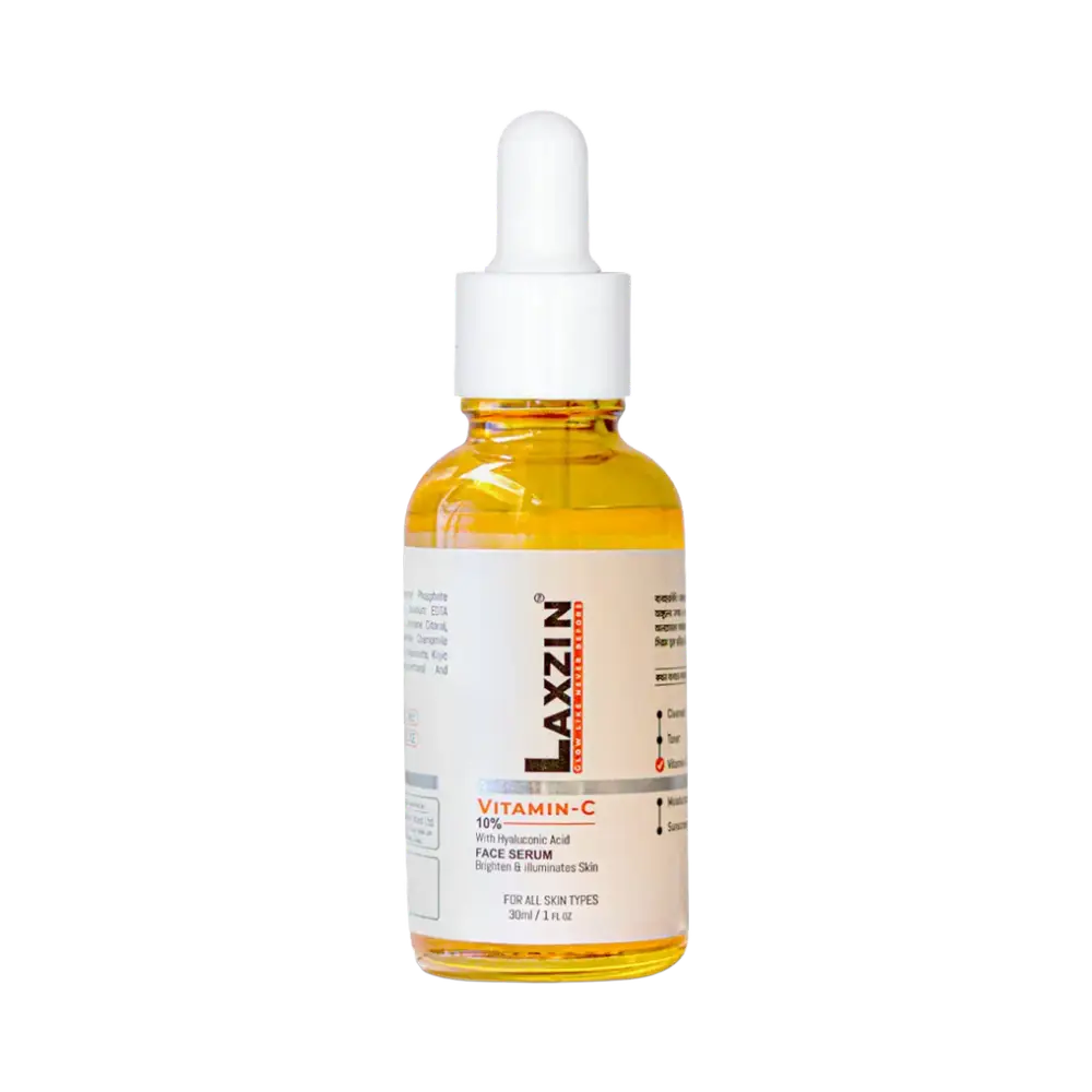 Laxzin Vitamin C 10% With Hyaluronic Acid Face Serum