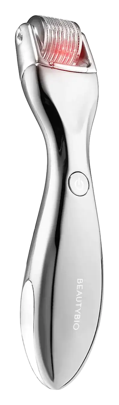 BeautyBio Chrome GloPro Microneedling Facial Regeneration Tool