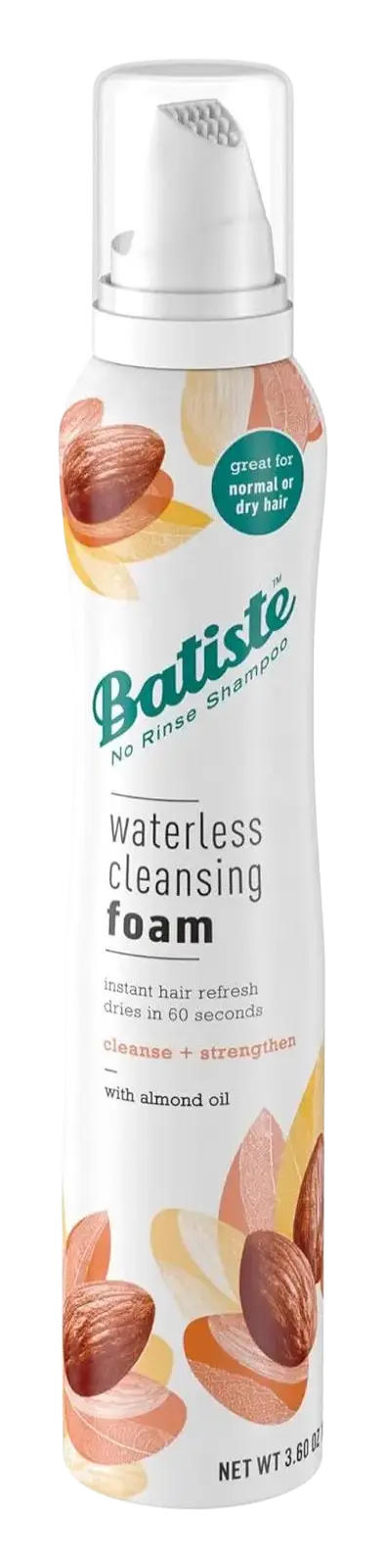 Batiste Waterless Cleansing Foam Cleanse + Strengthen with Almond Oil