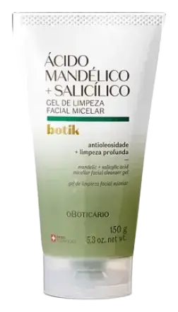 O Boticário Botik Ácido Mandélico + Salicílico Gel De Limpeza Facial Micelar