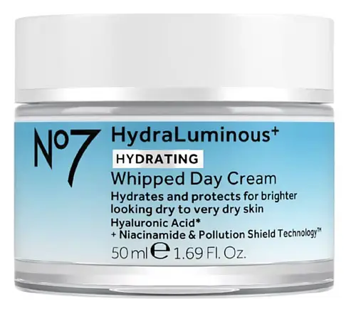 No7 Hydraluminous+ Whipped Day Cream