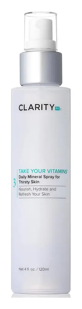 ClarityRx Take Your Vitamins Daily Mineral Spray for Thirsty Skin