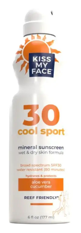 Kiss My Face Cool Sport Mineral Sunscreen Spray SPF 30