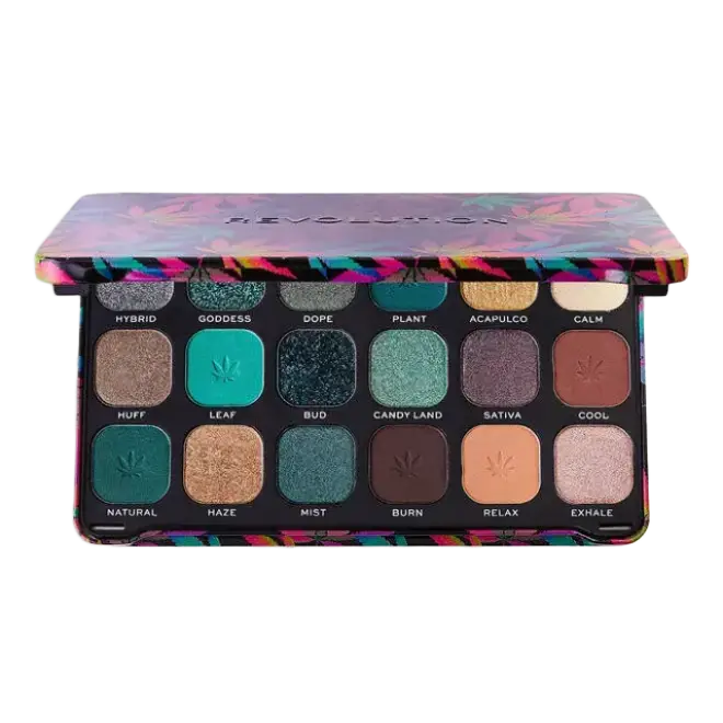 Revolution Beauty Forever Flawless Eyeshadow Palette Chilled With Cannabis Sativa