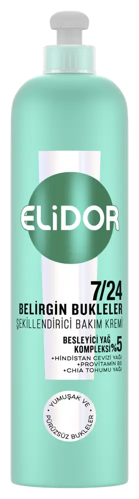 elidor 7/24 Şekillendirici Bakım Kremi Belirgin Bukleler
