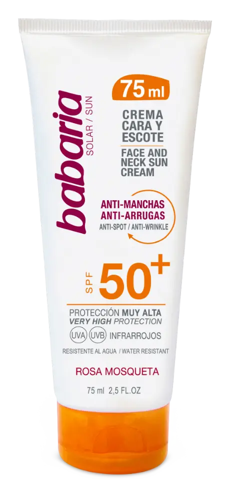 Babaria Crema Facial Solar Rosa Mosqueta SPF50+
