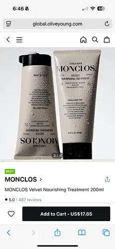 Monclos Velvet Nourishing Treatment