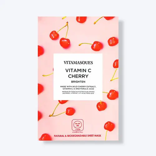Vitamasques Vitamin C Cherry Face Sheet Mask