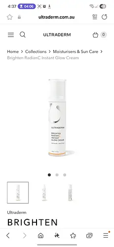 Ultraderm Brighten RadianC Instant Glow Cream