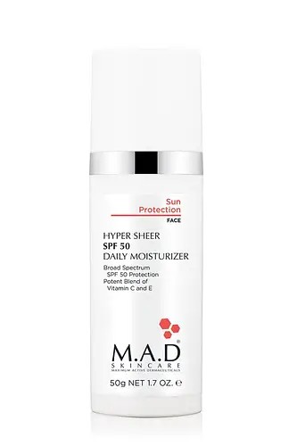 M.A.D Skincare Hyper Sheer SPF 50 Daily Moisturizer