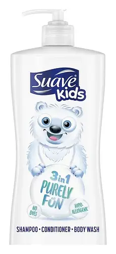 Suave Kids Purely Fun Moisturizing 3-In-1 Shampoo, Conditioner, Body Wash