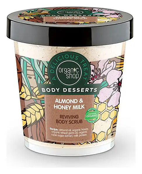 Organic Shop Body Desserts Almond & Honey Milk Body Scrub