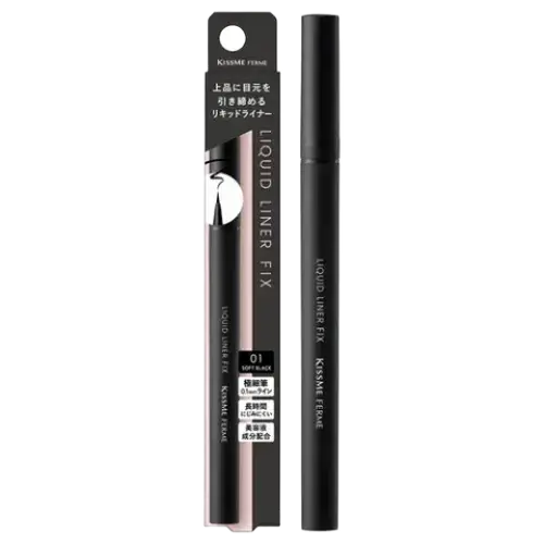 ISEHAN Kiss Me Ferme Liquid Liner Fix 01 Soft Black