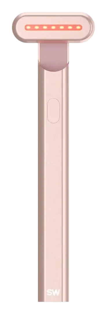 Solawave 4-In-1 Radiant Renewal Skincare Wand With Red Light Therapy Rose Gold