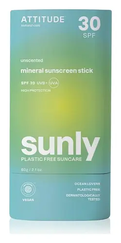 ATTITUDE Sunly Sunscreen Stick SPF 30 Unscented