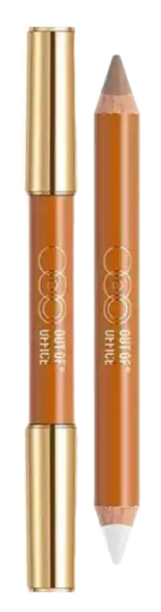 Out Of Office Contour & Highlight Duo Pencil 02# Matte White + Cement Gray
