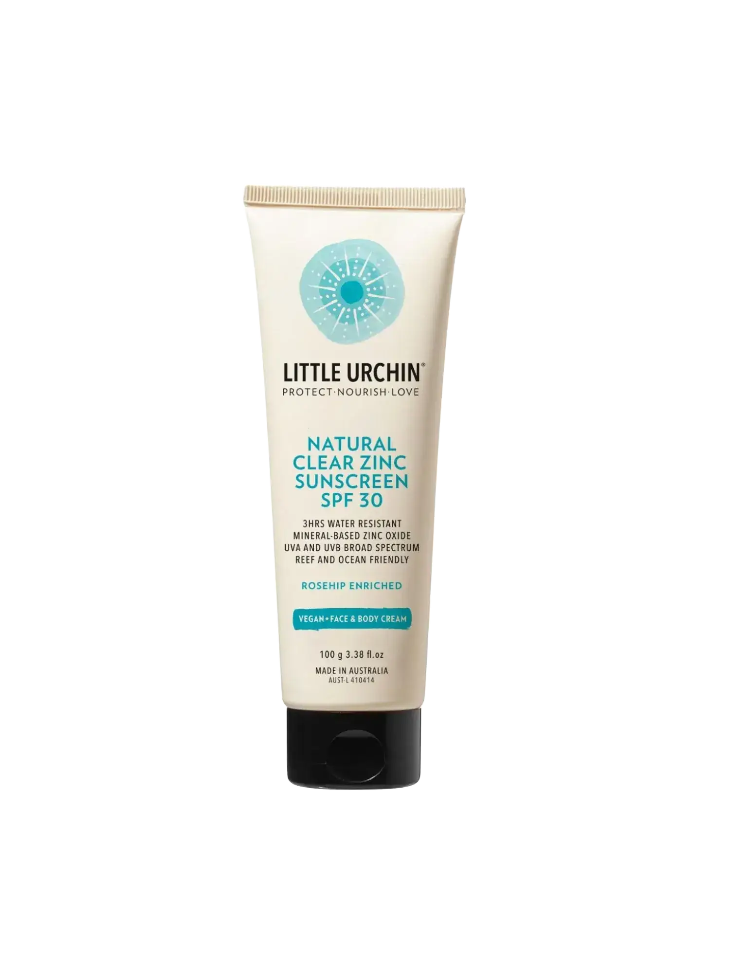 Little Urchin Natural Clear Zinc Sunscreen SPF 30