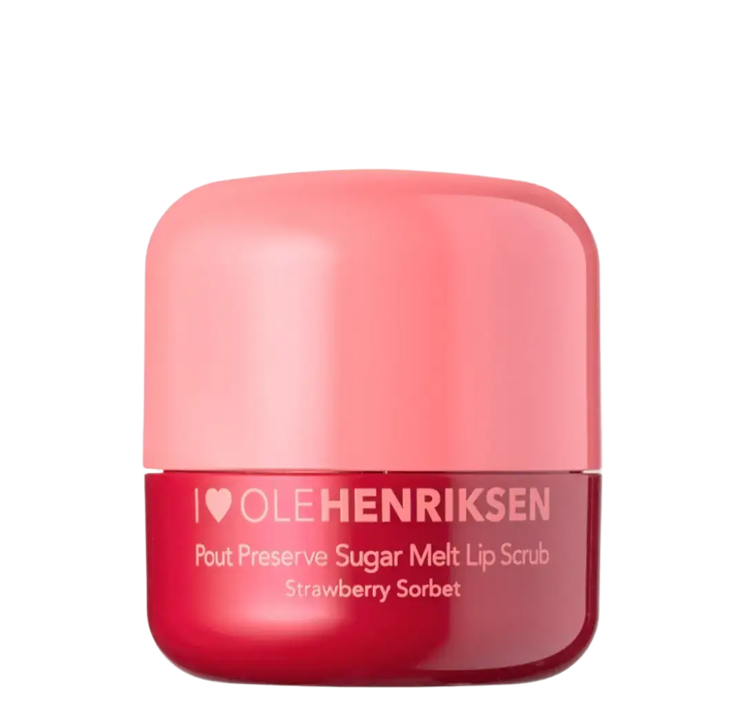 Olehenriksen Pout Preserve Sugar Melt Lip Scrub Strawberry Sorbet