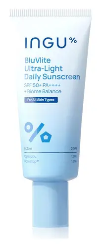 Ingu BluVlite Ultra-Light Daily Sunscreen + Biome Balance SPF 50+ PA++++
