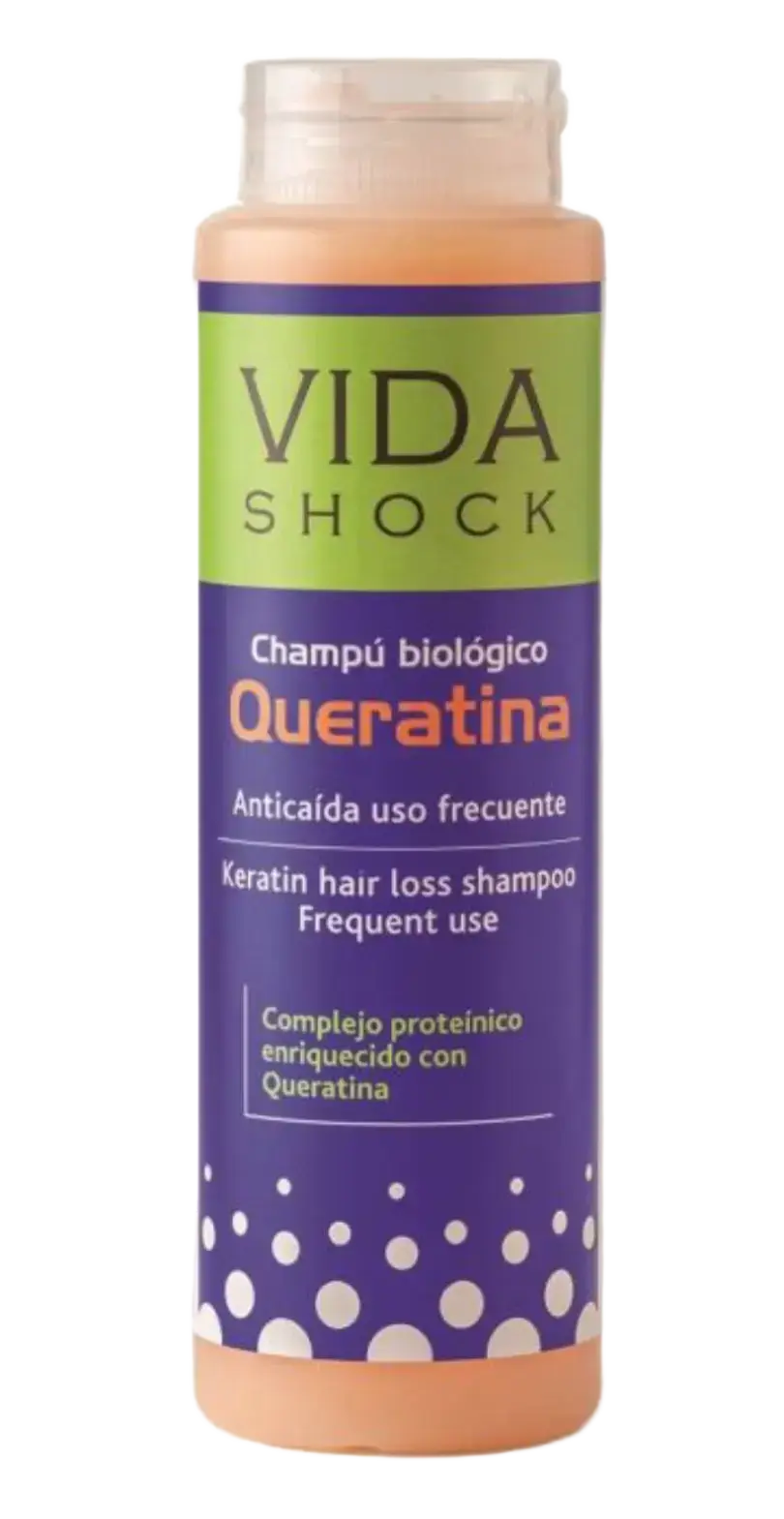 Vida Shock Champú Biológico Queratina Anticaida
