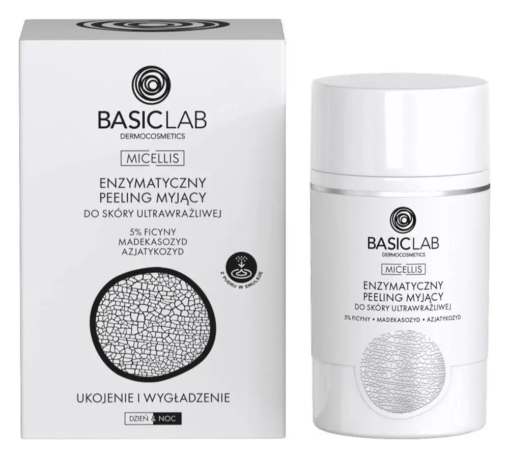 BasicLab Enzymatyczny Peeling Myjący Do Skóry Ultrawrażliwej