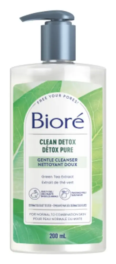 Biore Clean Detox Gentle Cleanser