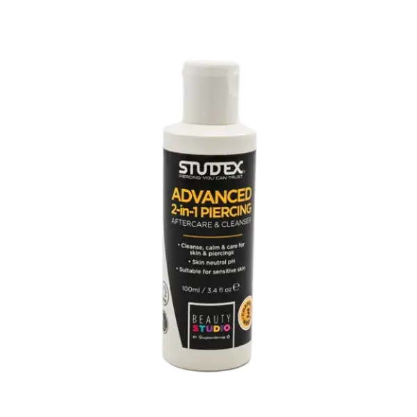 Studex Advanced 2-In-1 Piercing Aftercare Solution