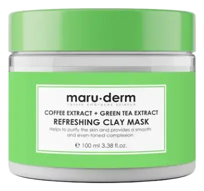 maru.derm Coffee Extract + Green Tea Extract Refreshing Clay Mask