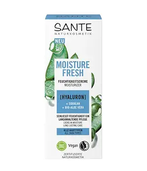 SANTE Naturkosmetik Moisture Fresh Feuchtigkeitscreme mit Hyaluron, Squalan & Bio-Aloe-Vera