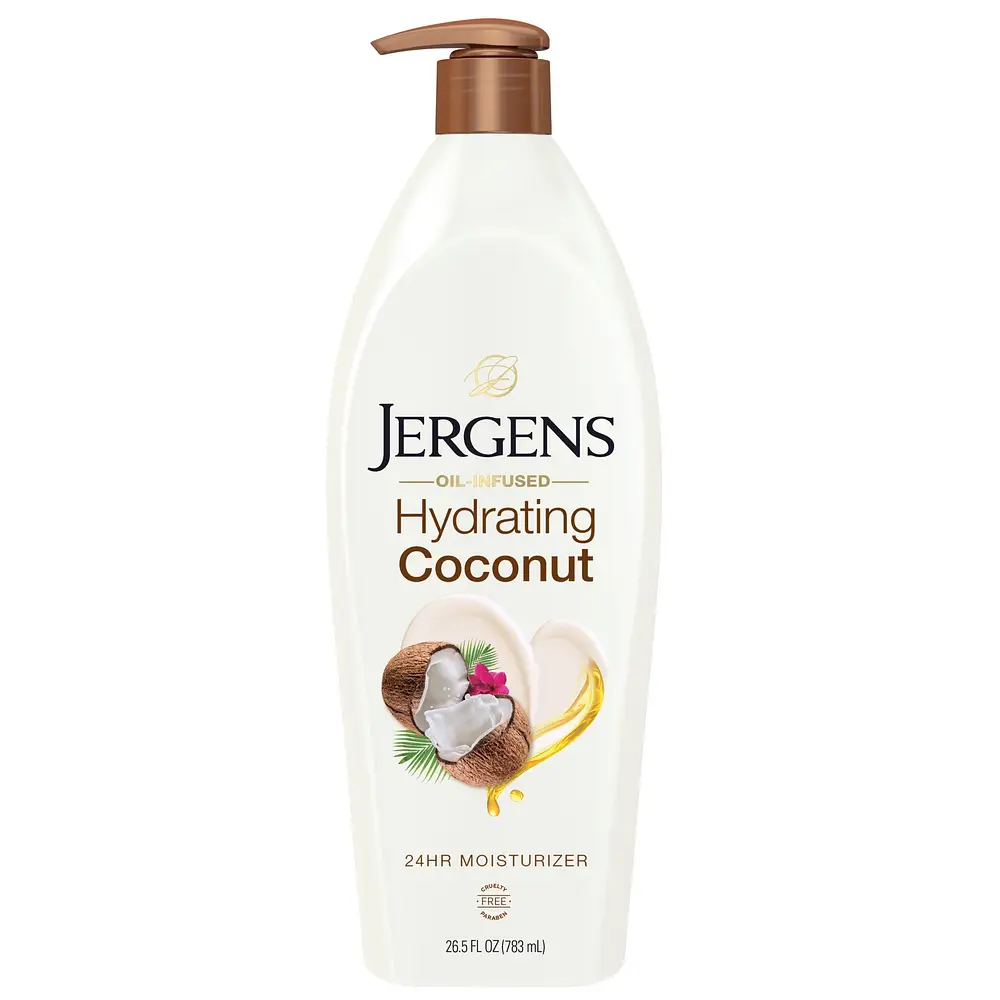 Jergens Skincare Oil-Infused 24-Hour Moisturizer Hydrating Coconut