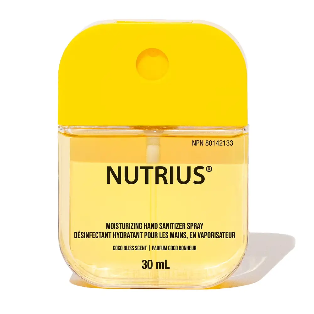 Nutrius Moisturizing Hand Sanitizer Spray Coco Bliss