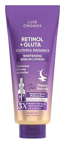 Luxe Organix Retinol + Gluta Whitening Serum Lotion