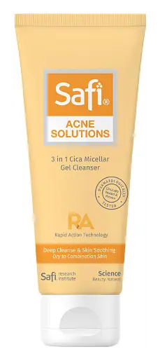 Safi Acne Solutions 3 in 1 Cica Micellar Gel Cleanser